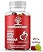 Premium Apple Cider Vinegar Gummies With The Mother Enzymes and Ginger By NuReaction - Gummy Alternative To Capsules and Tablets. Unfiltered and All-Natural - Gentle Detox, Cleanse and Bloating Relief