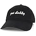 Trendy Apparel Shop Yes Daddy Embroidered Low Profile Deluxe Cotton Cap Dad Hat - Black
