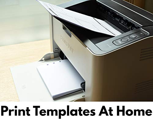 A5 Blank Paper - 150 Sheets (300 Pages) - 6 Hole Punched - 100 GSM (24 lb.) - for FiloFax, A5 Planners, Organizers, and Binders - 148mm x 210mm (5.83" x 8.27")