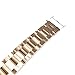 Fitian 16mm Stainless Steel Watch Band for Moto 360 2 (2nd Gen, Woman) Push-button Hidden Clasp Champagne Rose Gold Metal Silver Fit Other Smart Watches (Rose Gold)