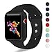 KEASDN for Apple Watch Band with Case 38mm 42mm, Silicone Sport iWatch Strap Band with Shock-proof Case for Apple Watch Series 3/2/1 Sport Nike+ and Edition