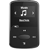 SanDisk 8GB Clip Jam MP3 Player, Black - microSD card slot and FM Radio - SDMX26-008G-G46K