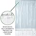 mDesign PEVA 3G Shower Curtain Liner (Pack of 2), PVC-Free, Eco Friendly, Mold & Mildew Resistant, Odorless - No Chemical Smell, Long 72