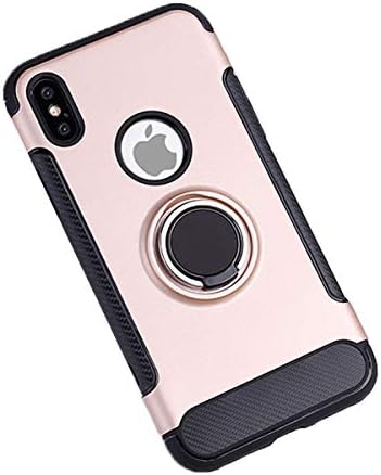 14chvier Case iPhone Xs Max/XS/XR Tough Silicone Magnetic Adjustable Ring Kickstand Slim Drop Absorption Cover