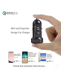 Cargador rápido, kit de carga rápida adaptable para Samsung Galaxy S9 S8 S8 Plus Note 8, cargador de coche rápido tipo C 2.0 cables Kit de 5 pies de carga rápida cargador de pared