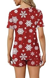 RUBZOOF Christmas Pajamas for Women Shorts Set