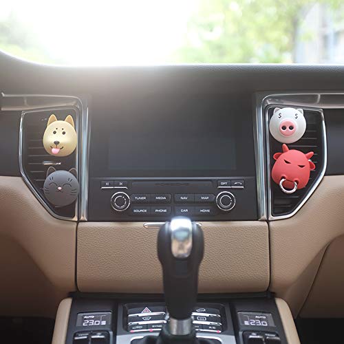 FOLCONROAD Car Vehicle Air Outlet Animal Perfume Clip Freshener Diffuser Ornament Fridge Sticker[Cat] - Thumbnail 5