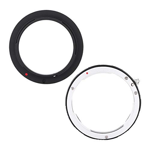 V BESTLIFE Macro Reverse Adapter Ring and Rear Lens Mount Protection Ring for Nikon F AI Canon EOS Mounts (EOS-58mm) - Thumbnail 5