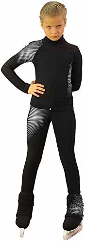 IceDress Figure Skating Outfit -Disco (Black and White)