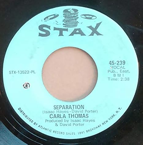 Carla Thomas Separation Pick Up The Pieces Stax 45 239 Amazon Co Uk Music