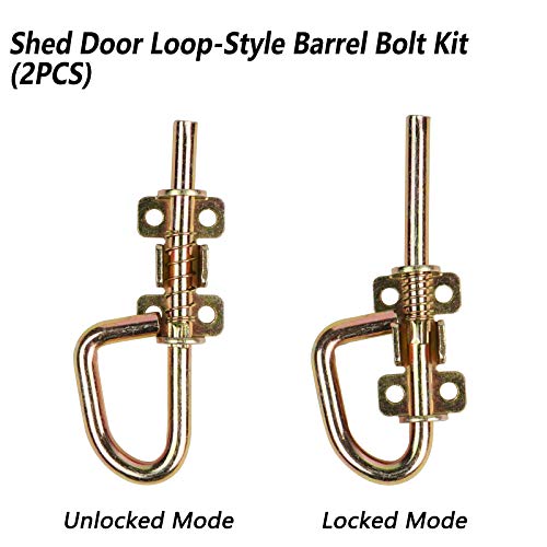 Spring Barrel Bolts Loop Style Door Latch Hardware Lock Barrel Bolt