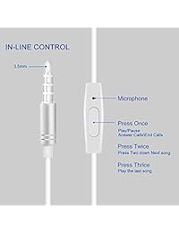 Wired Headphones, Amoner Earbuds Waterproof Sports Earphones, Stereo Sound Headphones Headsets with Built-in Mic for Phone 6 6s Plus 5s SE, Galaxy, Android Smartphones, Tablets