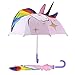 Micaddy Unicorn Umbrella w/Stars Pop up Umbrella for Kid with Safety Open and Close Age 3-7