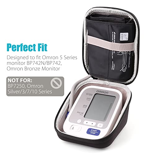 Estuche Rígido Para Tensiómetro OMRON - Protector Antigolpes, Color Gris