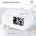 Digital Alarm Clock Radio Clock 2 Alarms Dual USB Charging Port Snooze Founction for Bedroom (D-Old)