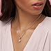 Pandora Jewelry Square Sparkle Halo Cubic Zirconia Necklace in Pandora Rose