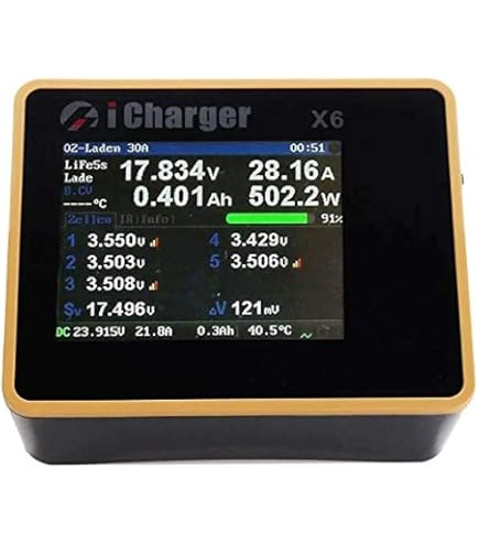 Amazon.com: iCharger S6 1100W 40A 6S Balance Battery Charger