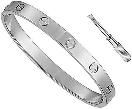 MLYSA Love Bracelet, Screw Bracelet, 18k Titanium Steel Bracelet, Buckle Bangle Bracelet with Screwdriver