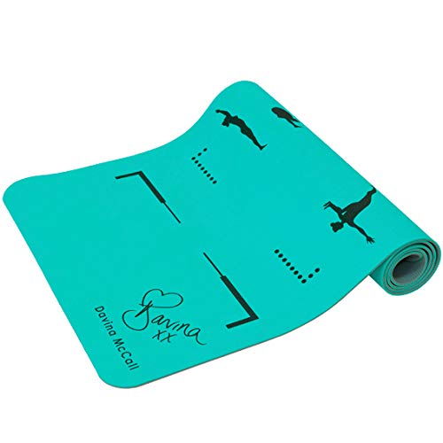 DAVINA PRINTED TPE YOGA MAT BLUE