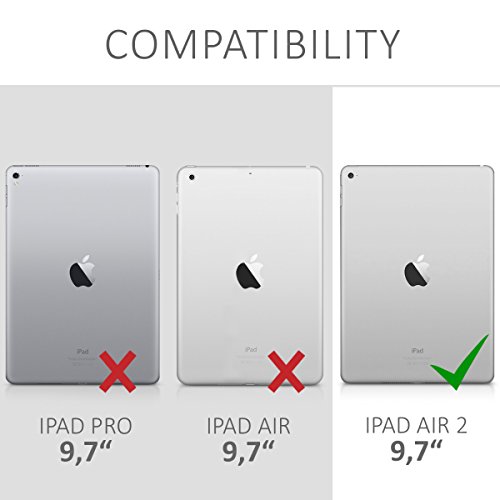 kwmobile TPU cover silicon case for Apple iPad Air 2 - tablet cover protective case in black matt