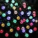 easyDecor Globe Solar String Lights 30 LED 21ft 8 Mode Bubble Crystal Ball Christmas Fairy String Lights for Outdoor Xmas Landscape Garden Patio Home Holiday Path Lawn Party Decoration (Multi color)