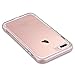 ULAK Compatible with iPhone 8 Plus/iPhone 7 Plus Case Clear, Slim Fit Shockproof Bumper PC Frame TPU Back, Proffesional Protective Case Cover for Apple iPhone 7 Plus/8 Plus 5.5 inch, Rose Gold Frame