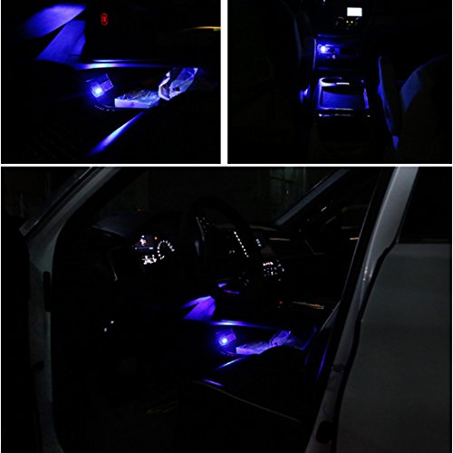 MOTONG 4pcs Package USB Car Interior Atmosphere Lamp - Universal Car Night Decoration Light With USB Charging for All Cars - Thumbnail 3