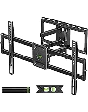 USX MOUNT Full Motion TV Wall Mount for Most 47-84 inch Flat Screen/LED/4K TVs, TV Mount Bracket Dual Swivel Articulating Tilt 6 Arms, Max VESA 600x400mm, Holds up to 132lbs, Up to 16" Wood Stud