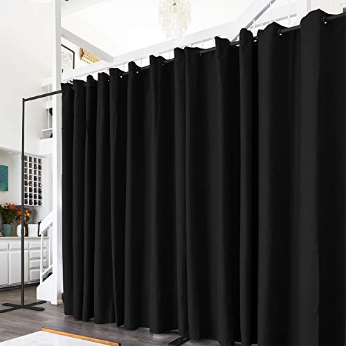 RoomDividersNow End2End Room Divider Kit - XX-Large A, 8ft Tall x 18ft - 24ft Wide, Midnight Black - Thumbnail 3