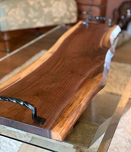 Amazon.com: Charcuterie Board, Live Edge Black Walnut Charcuterie Board