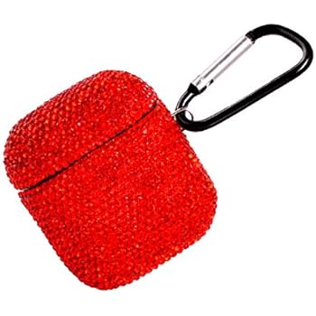 2020 Newest Luxurious Rhinestone AirPods Case with Keychain, Shockproof Protective Premium Crystal Cover Skin for AirPods Charging Case 2 & 1