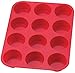 Sorbus 12 Cup Silicone Muffin & Cupcake Baking Pans, Non-Stick, Easy To Clean, Oven/Microwave/Dishwasher/Freezer safe, Heat Resistant up to 450°F