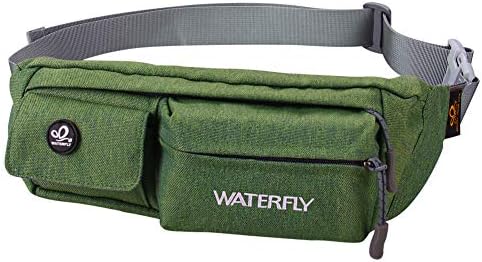 Waterfly ウォーターフライ ランニングポーチ ウォーキングバッグ ウエストポーチ アウトドア 男女兼用 ジョギング 登山 散歩 軽量