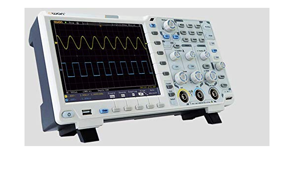 Amazon Com Owon Xds3202a 14bits 100mhz 2gss 2ch Oscilloscope 800 X 600 Lcd 75 000 Wfms S Refresh Rate 40m High Record Length Standard Touch Screen Vga 12c Spi Rs232 And Can Bus Decoding Dmm Wifi 2ch 25mhz Awg Computers