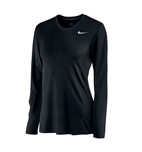 Nike Women's Long Sleeve Legend Shirt, Black, Medium