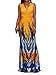 YouSun Women's Summer Casual Floral Print Sexy V-Neck Sleeveless Long Stretch Bodycon Party Maxi Dress Yellow