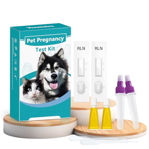 vivometra Dog Cat Pregnancy Test kit at Home – 2 Tests/Pack Canine & Feline Pregnancy Screening Kit Relaxin Test Kit