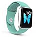 Apple Watch Band - e6Hope Soft Silicone Replacement iWatch Strap for Apple Watch Series 1,Series 2 (Mint Green, 42mm - S/M)