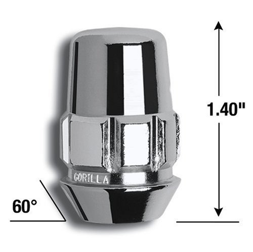 Gorilla Automotive 71671N Acorn Wheel Locks (7/16" Thread Size)