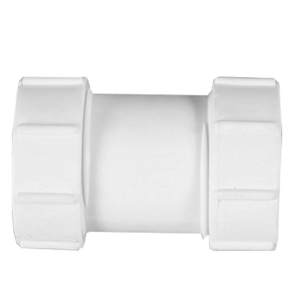 Polypipe PS32 Compression Waste 32mm Straight Connector White