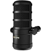 iCON Pro Audio Dynamic Cardioid Microphone for Broadcast, Podcast, Singing