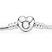 PANDORA Jewelry - Moments Heart Clasp Snake Chain Charm Bracelet for Women in Sterling Silver