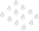 Angel Malone Soft Clear Earring Backs 4mm Tube Earnuts 100pcs UK Seller view 2