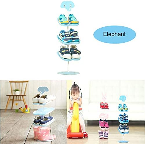 Duobao Three-dimensional Kid Shoes Rack floor shoe storage rack (Blue)