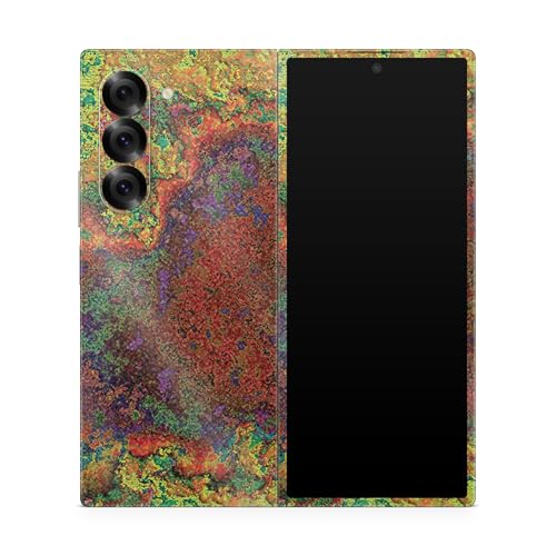 Glossy Glitter Phone Skin Compatible with Samsung Galaxy Z Fold 6 - Rust - Prem…