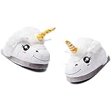 Rainbow Fox Fantasie Einhorn Weicher Plüsch Hausschuhe Slip on kompatibel mit Erwachsen Europäische Größe: 36-41