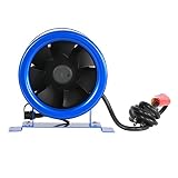 Hyper Fan GL56701400 Digital Mixed Flow 6 Inch | Energy Efficient,Quiet Operation, Includes Speed Controller-ETL Listed Built-in-Household-Ventilation-Fans, 6-Inch, natural