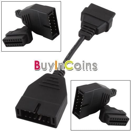 GM 12 Pin To OBD1 OBD2 16 Pin Car Connector Adapter Diagnostic Cable Handy