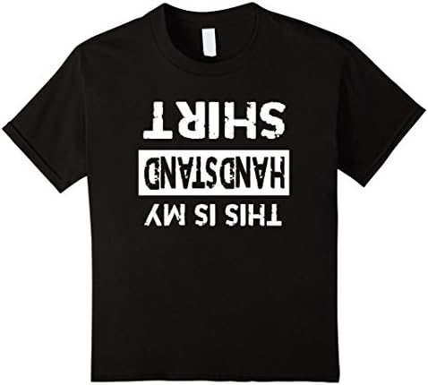 Kids This is my Handstand Shirt - Funny Cute Gymnastics Shirt 10 Black