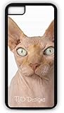 iPhone 6s Case Sphynx Cat Bald Hairless Hangover Kitten Feline Customizable by TYD Designs in Black Rubber